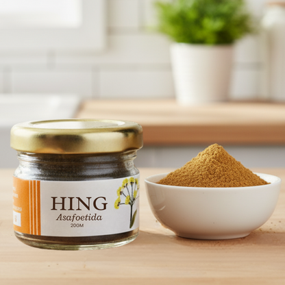 Organic Hing Powder 20 Gm -(Asafoetida) 100% Pure | NPOP Certified
