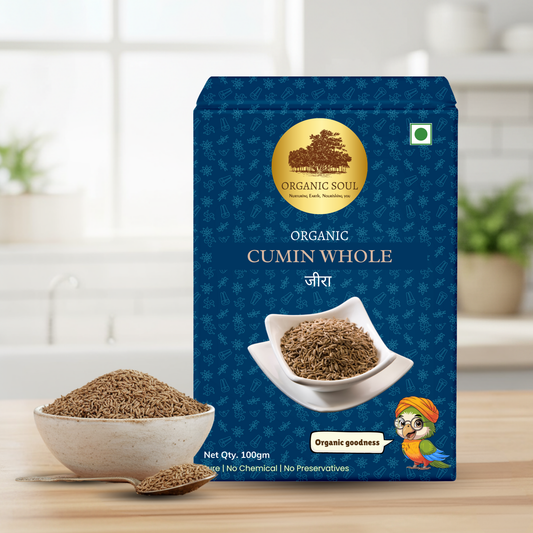 Organic Soul Cumin – 100gm | 100% Certified Organic | Non-GMO