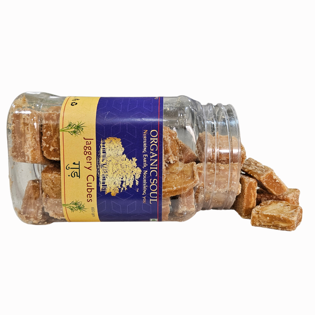 Organic Jaggery Cubes - (450 Gm Or 600 Gm)| 100% Pure & Certified Organic | Healthy Sweetening Solution