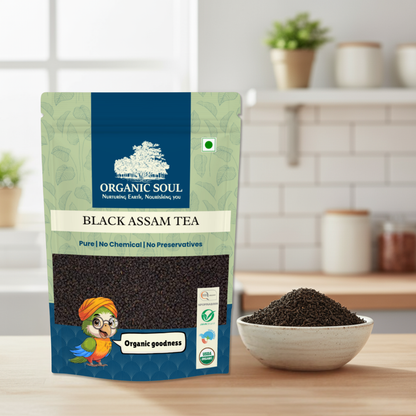 Organic Assam Black Tea 200gm (Black Tea Leaves) Tea Leaves/Organic Certified/NPOP Certified