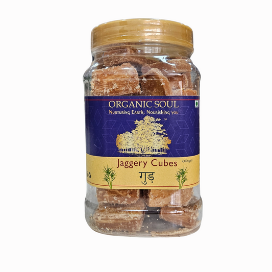 Organic Jaggery Cubes - (450 Gm Or 600 Gm)| 100% Pure & Certified Organic | Healthy Sweetening Solution