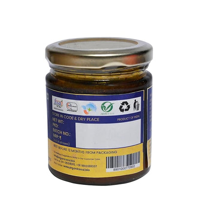 Organic Soul - Organic Saffron Honey (225 gm) | Pure Organic 100% Natural