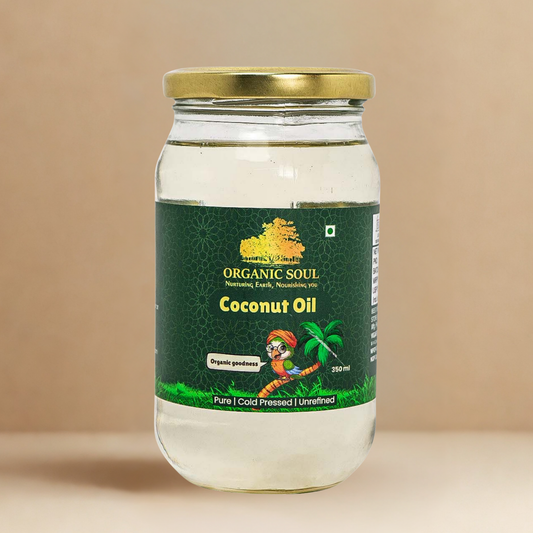 Organic Soul Virgin Coconut Oil – 500ml | 100% Certified Organic | Cold-Pressed