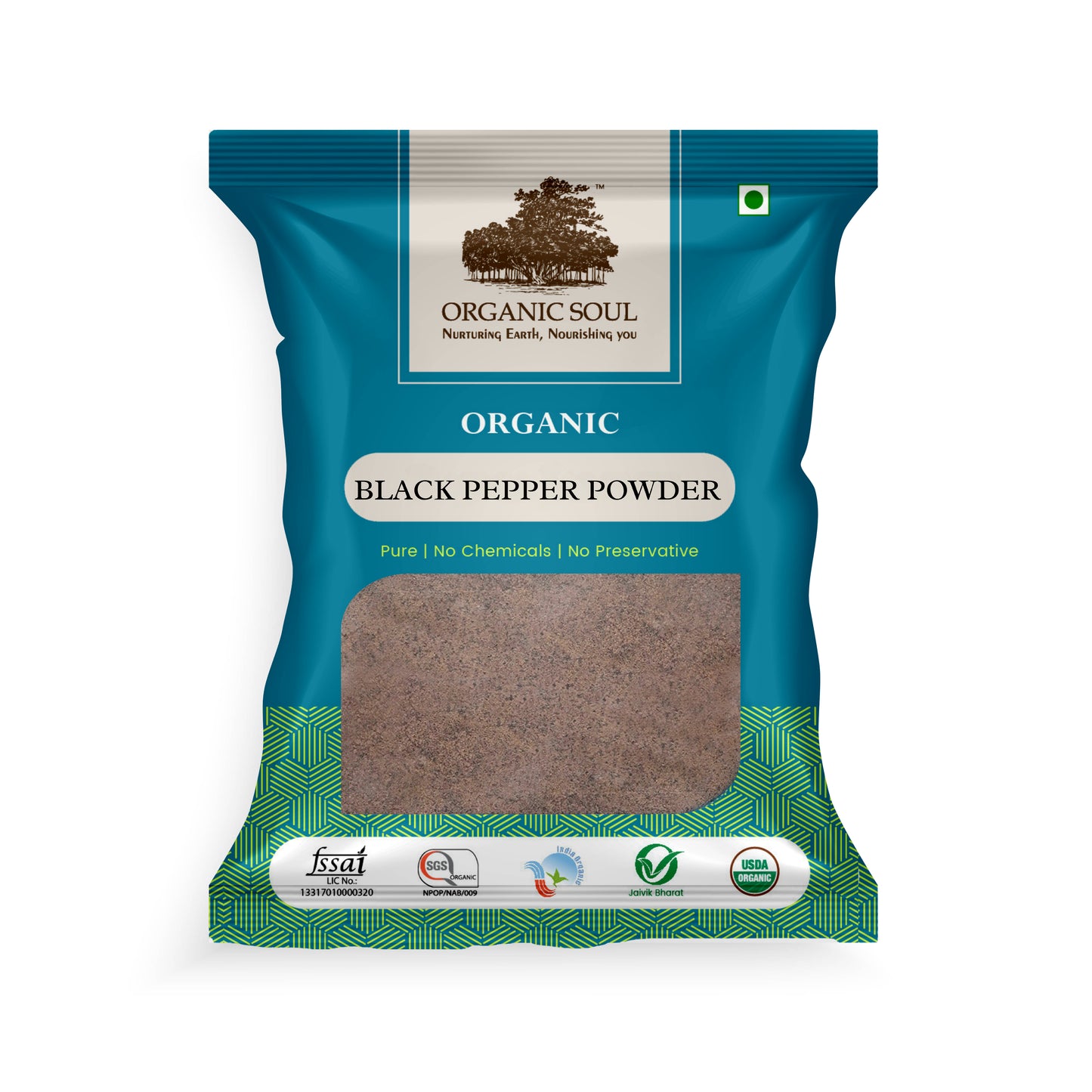 Organic Soul - Organic Kali Mirch (Black Pepper) Powder, (100 gm), Naturally Processed