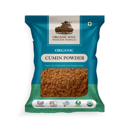 Organic Soul - Organic Cumin Powder, (250 gm) | Jeera Spices Masala, Seeraga Podi, Jilakarra Podi