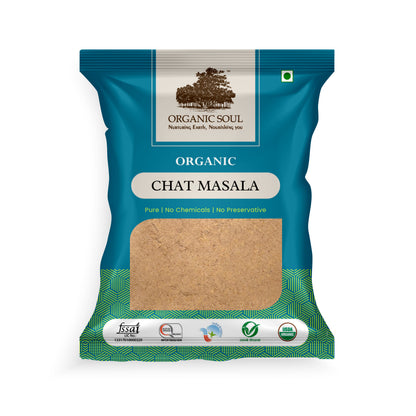 Organic Soul - Organic Chat Masala Powder - (100 gm) | Chatpata Chaat Spices |