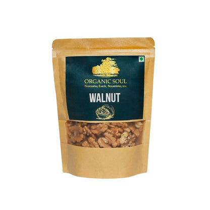 Premium Organic Walnuts (Akhrot Giri) -(250 gm) | Rich in Fiber, Protein, Antioxidants | Cholesterol-Free | 100% Organic