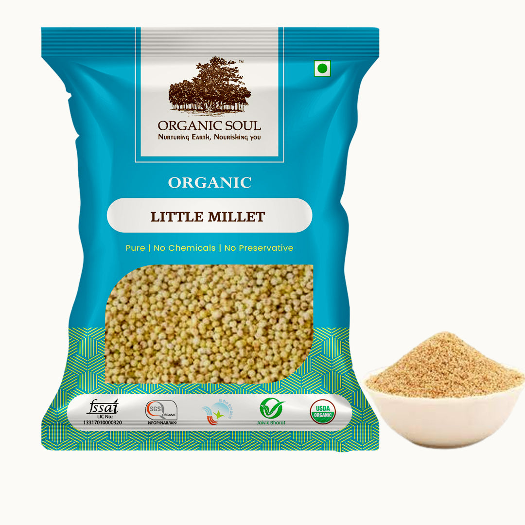 Organic Soul - Organic Little Millet -  (450 Gm Or 900 Gm)| 100% Organic