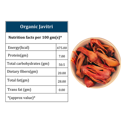 Organic Soul - Organic Whole Mace (Javitri Flower), (50 gm)