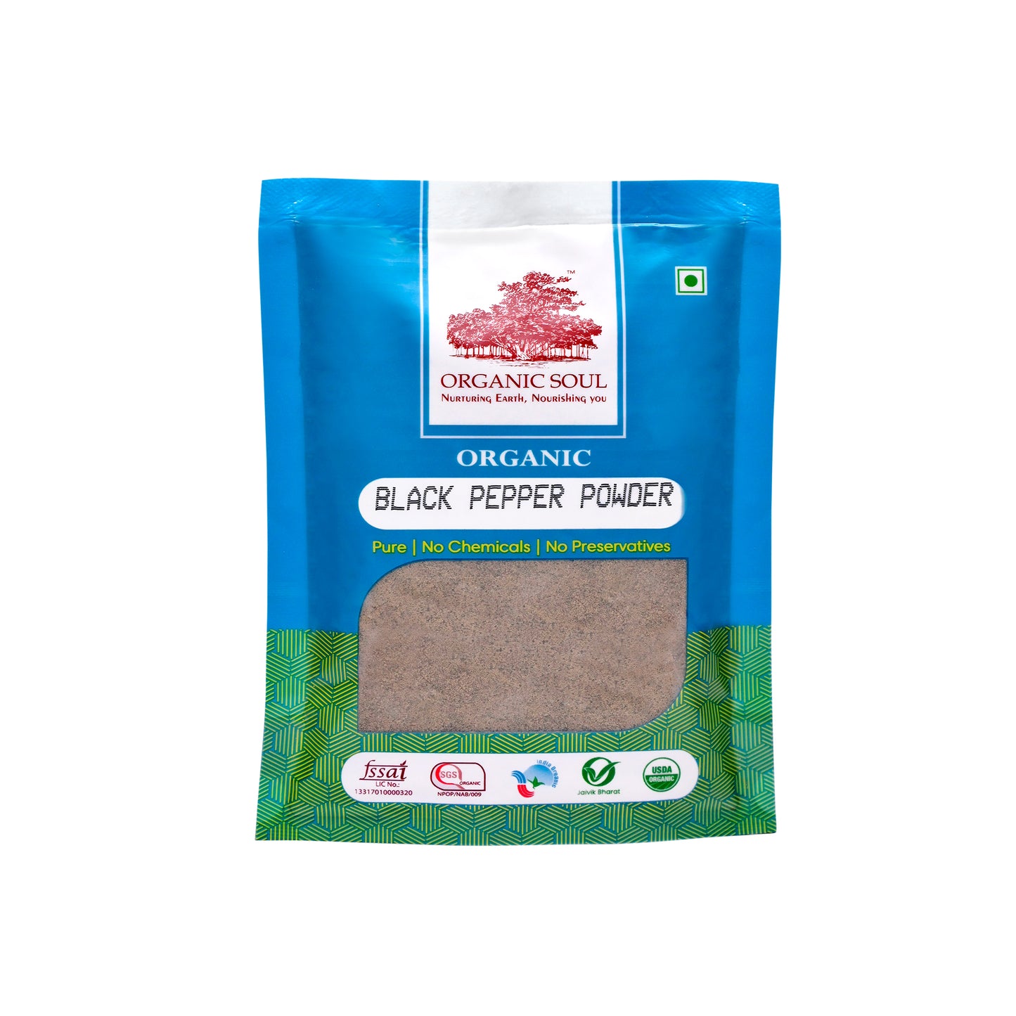 Organic Soul - Organic Kali Mirch (Black Pepper) Powder, (100 gm), Naturally Processed