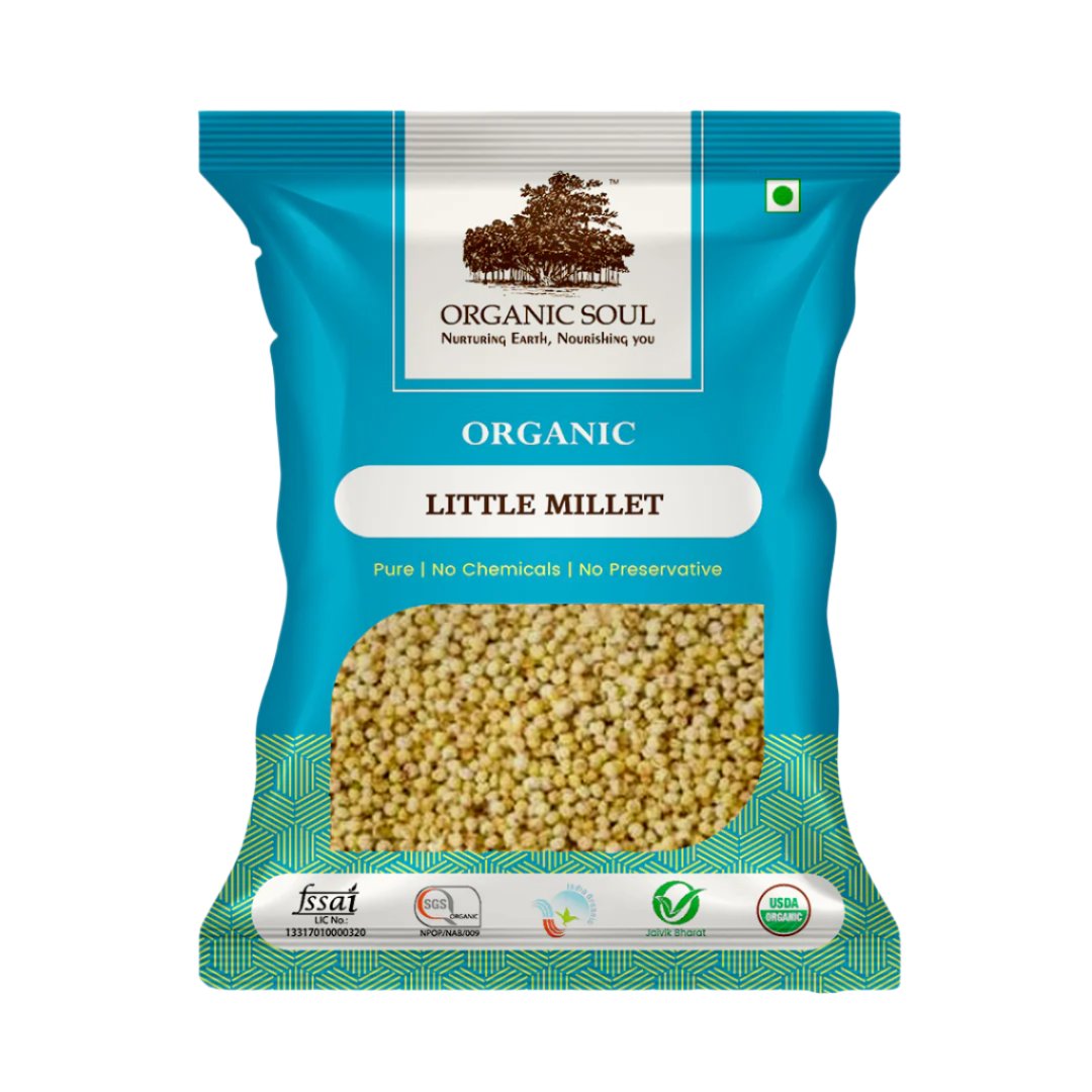 Organic Soul - Organic Little Millet -  (450 Gm Or 900 Gm)| 100% Organic