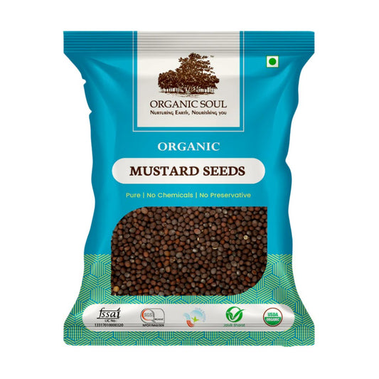 Organic Soul - Organic Mustard Seeds (Sarson/Rai Black), (250 gm) | Chemical-Free & Pesticides-Free