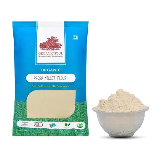 Organic Soul - Organic Proso Millet Flour, (450 gm or 900 gm) | Unpolished Millet Flour