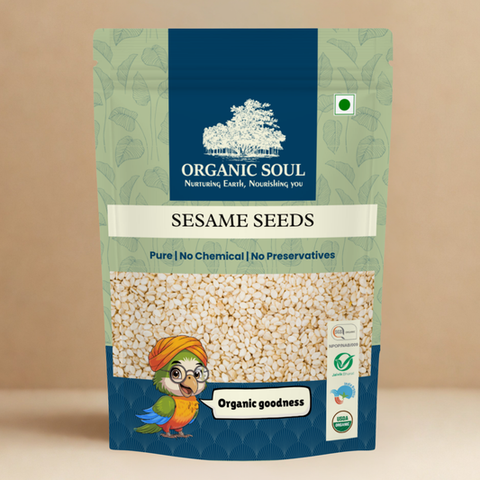 Sesame Seeds 250 Gm | High In Organic White | NPOP Certified I Organic Ceritfied