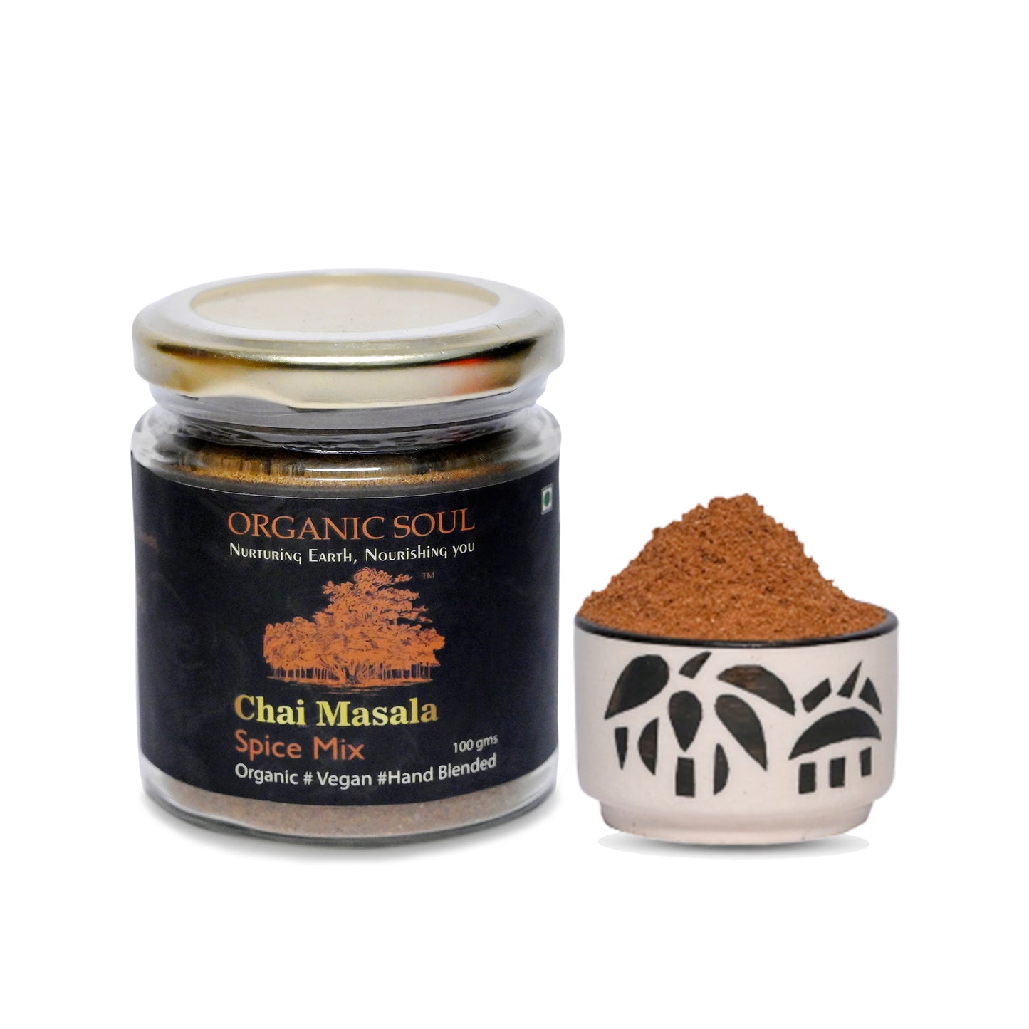 Organic Soul - Chai Masala Spice Mix Powder, (100 gm) | 100% Organic Tea Masala Chai