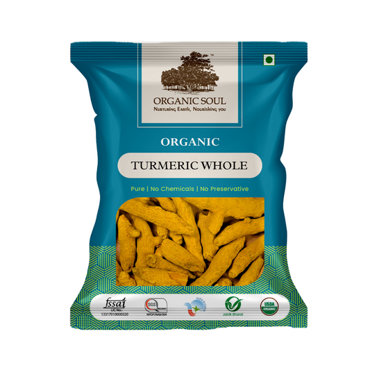 Organic Soul - Organic Whole Turmeric (Haldi Sabut), (400 gm)