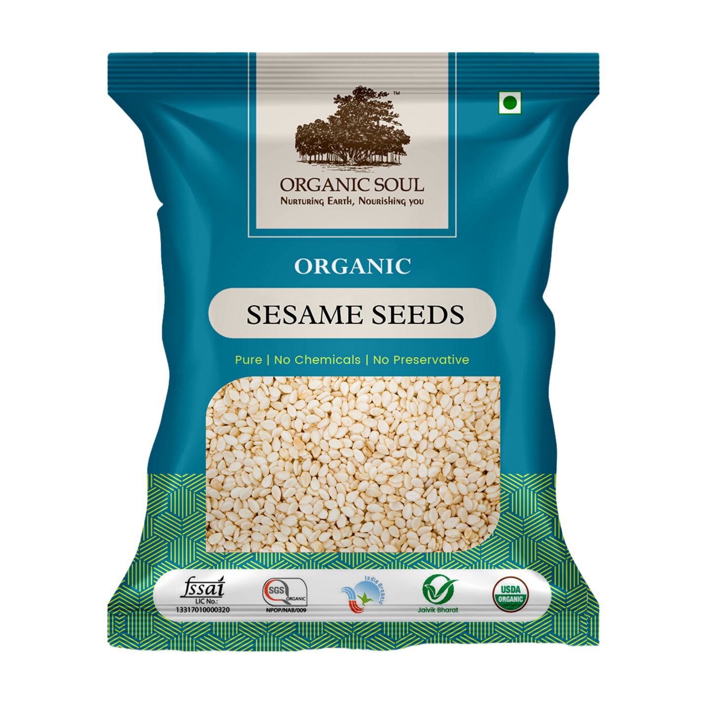 Organic Soul - Organic Sesame Seeds, (250 gm) | High In Organic White Til for Eating