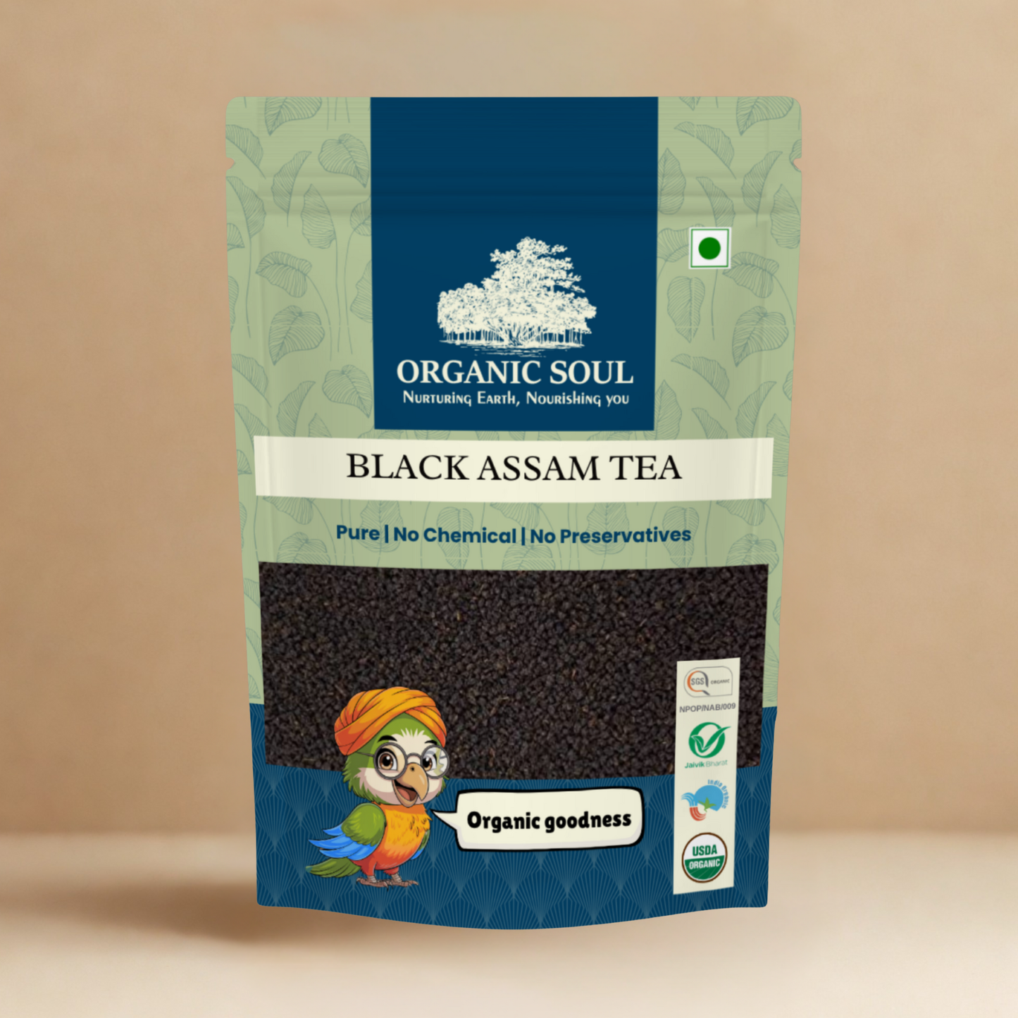 Organic Assam Black Tea 200gm (Black Tea Leaves) Tea Leaves/Organic Certified/NPOP Certified