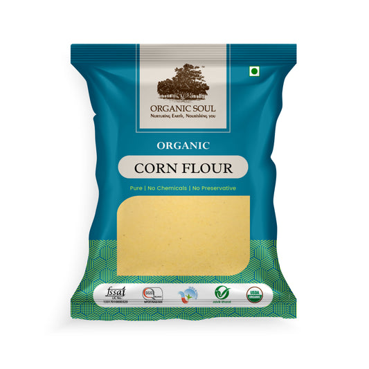 Organic Cornflour (Makki Atta, Corn Flour, Maize Flour) - (450 gm or 900 gm) | 100% Organic