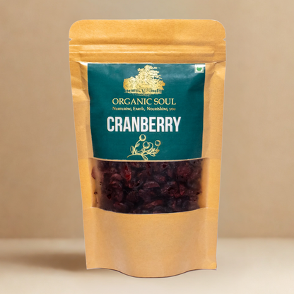 Organic Whole Cranberries 200gm | Cranberry Dry Fruit | Healthy Snack