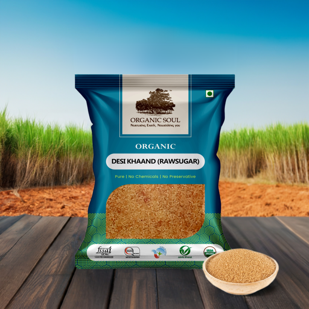 Organic Desi Khand, Khandsari Raw Sugar | Natural & Unprocessed