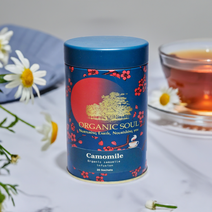 Organic Soul - Chamomile Herbal Tea | Camomile | 20 Sachets (36 gm)