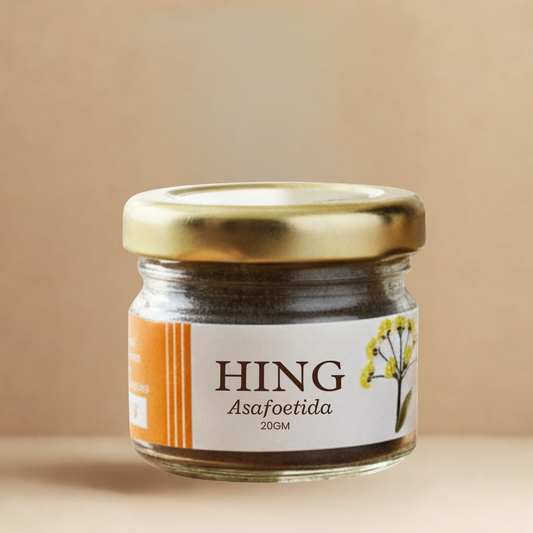 Organic Hing Powder 20 Gm -(Asafoetida) 100% Pure | NPOP Certified