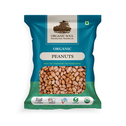 Organic Soul - Raw Peanuts (Moongphali/Groundnut), (450 gm) | Chemical-Free, Pesticides-Free