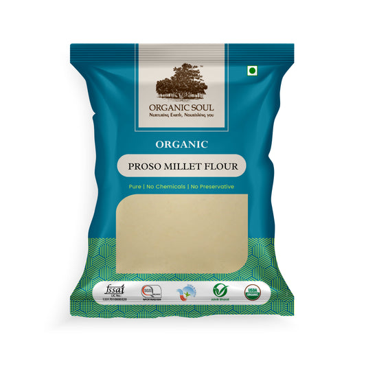 Organic Soul - Organic Proso Millet Flour, (450 gm or 900 gm) | Unpolished Millet Flour