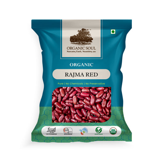 Organic Red Rajma Whole - (450 gm or 900 gm)  | Bhaderwahi Kidney Beans | Gluten-Free & Unpolished