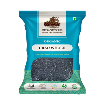 Organic Soul - Urad Dal Black Whole (450 gm or 900 gm) / Black Gram Whole / Kali dal